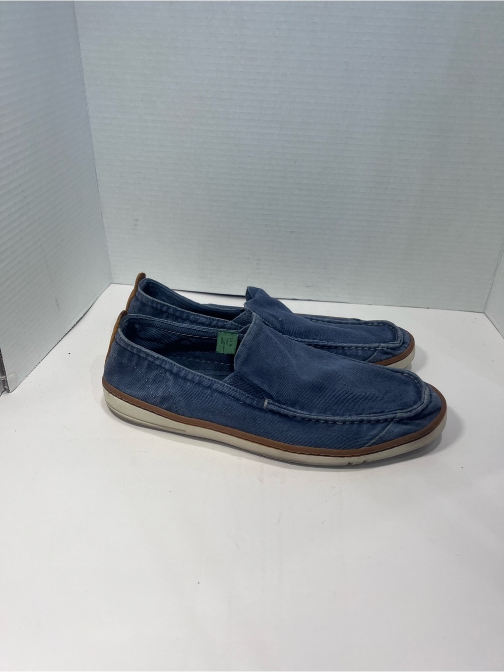 Timberland Navy Blue Slip-On Canvas Loafers